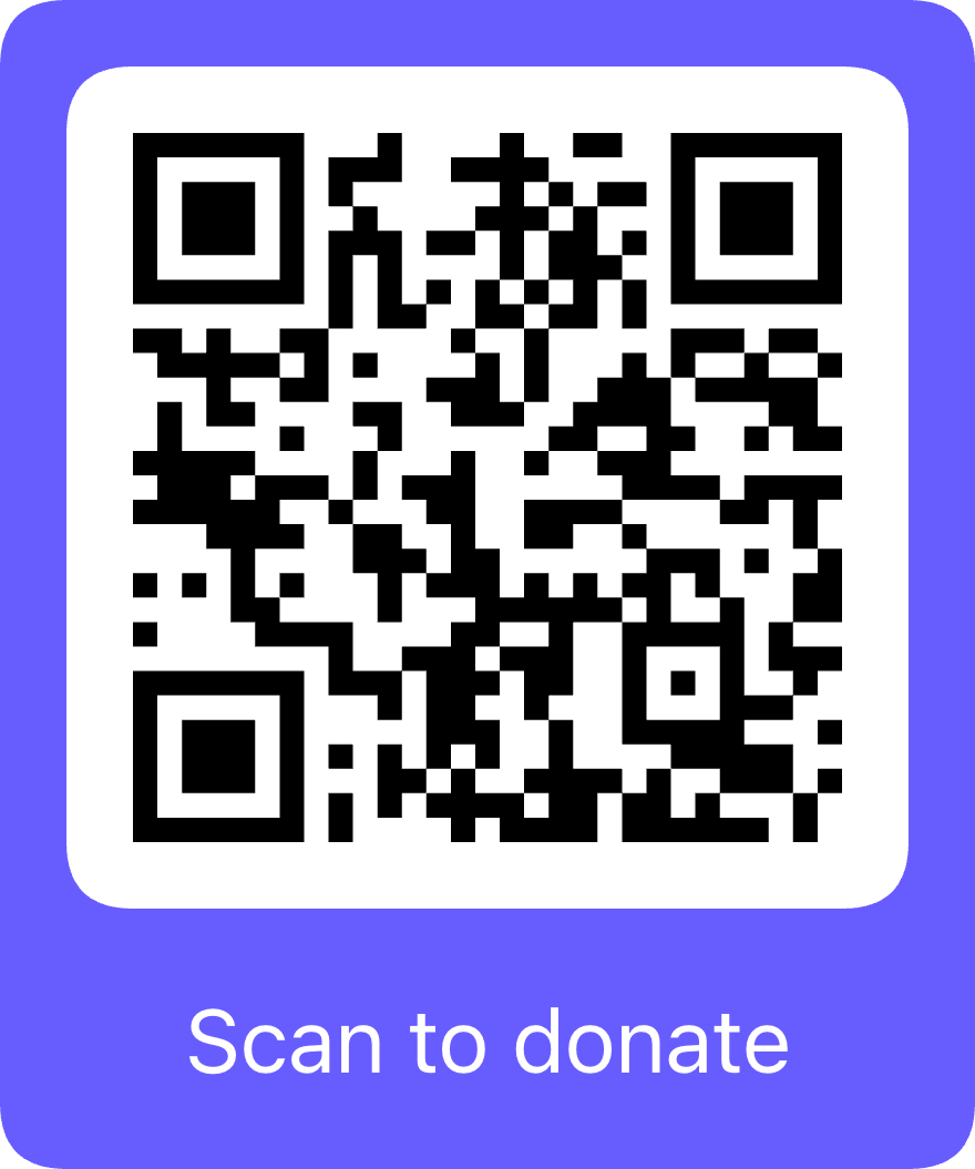 QR code linking to the Rocktown Realness donation page